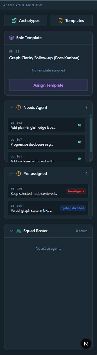 Swarm Coordination Panel