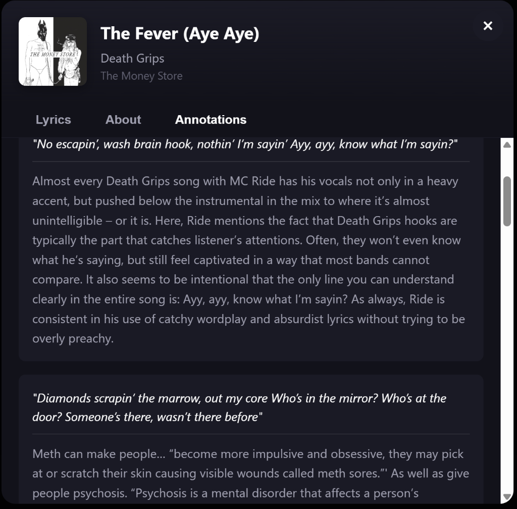 Genius Annotations