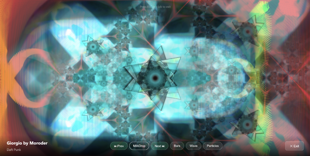 MilkDrop Visualizer